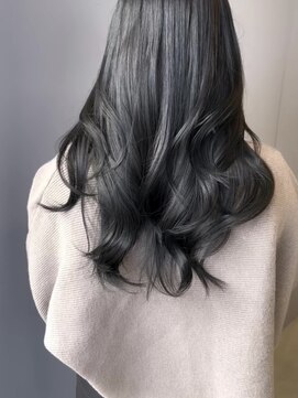 アース コアフュールボーテ 松本庄内店(EARTH coiffure beaute) ネイビー_ダークカラー_ワンカラー_イルミナ_アドミオ