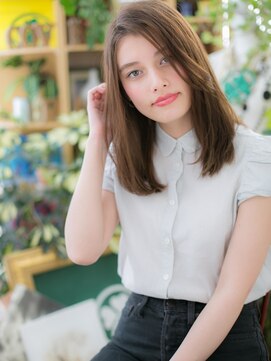 カバーヘア ブリス 志木南口駅前店(COVER HAIR bliss) インナーカラーアシンメトリー小顔セミディh3志木20代30代40代