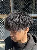 ツイストパーマ/前下がりマッシュ