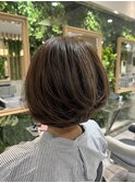 ブラウンふわふわボブ＠20代30代40代50代