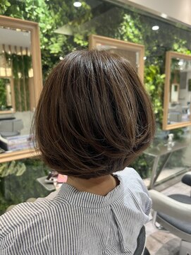 イメージア 町田店(IMAGE A) ブラウンふわふわボブ＠20代30代40代50代