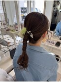 タイトポニー☆ヘアセット