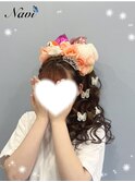 盛り髪サイドポニー