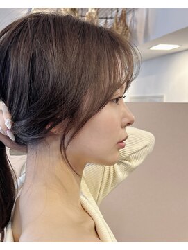 ミョンシル 韓国ヘア 前髪 レイヤーカット