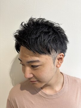 グラフ 立川(Graph.) ラウンドショートレイヤーツーブロックメンズカット