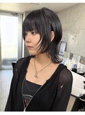 池袋HOLON/レイヤーカット/ハッシュカット/暗髪ロングヘア