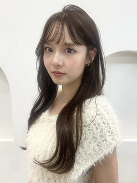 ノイ 銀座(noi) 顔周りレイヤーカットロングレイヤーボブ韓国ヘアハッシュカット