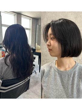 サクラ オモテサンドウ(SAKURA) イメチェンでクセが心配なら縮毛矯正で安心のボブに!表参道