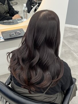 ツヤ感ダークピンクブラウン