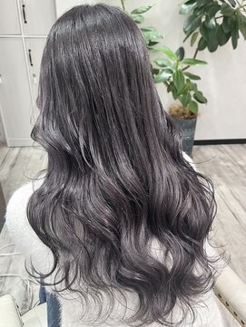 ベルヘアーデザイン 堺東(Belle hair Design) パープルラベンダーイルミナカラーレイヤーカット堺東グレージュ