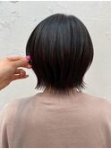 くびれショート暗めカラー髪質改善トリートメント20代～50代