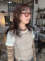 アンドスタイル(&style)&nbsp;【TSUJI】レイヤーカット 顔周り ロングパーマ ミディアムパーマ