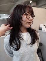 ジーレ 南堀江(jiire)&nbsp;レイヤーカット×ワインレッドカラー