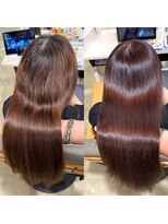 アンジュベイナハ (Ange Bay NAHA) 髪質改善艶髪ストレート+髪質改善ケアカラー+髪質強化Tr
