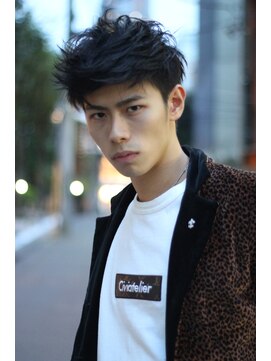 ブークル(boucle) 大人カッコいい黒髪ショートパーマ