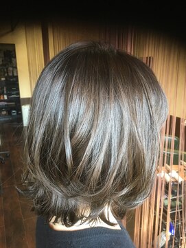 ヘアーエヌプラス (HAIR N+) レイヤーボブ外ハネ巻き&ミックス巻き3