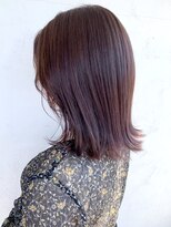 アイティー バイ アルバム 中野店(IT by ALBUM) ピンクブラウン_ローライトスリークボブ厚めバング_ba287621