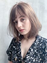 アイティー バイ アルバム 浦和店(IT by ALBUM) ナチュラルカール_オリーブカラーハイライトカラー_47789