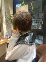 ナルヘアー 越谷(Nalu hair) 丸みショートパーマ×オリーブベージュ