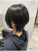 ショートウルフ×ダークブルージュ