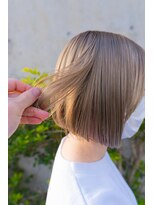 デビュー ヘアーメイク&nbsp;ミニボブ　グレージュカラー