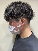 メンズマッシュメンズヘア波巻きスパイラルパーマ波巻きパーマ
