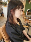 イヤリングカラー×ピンクベージュ