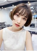 20代30代40代マチルダ風クラシックボブ［髪質改善　前髪　銀座］