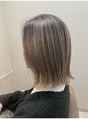 バレイヤージュ×ミルクティー