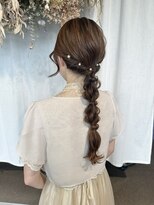 編みおろしヘアセット♪yu