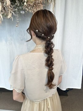 トリコ ショップアンドヘアサロン(tricot shop hair salon) 編みおろしヘアセット♪yu