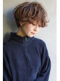 大人可愛い20代30代40代黒髪前下がりショートボブ丸みショート◎