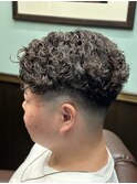 仙台　フェードパーマ　メンズスタイル　プードルパーマ