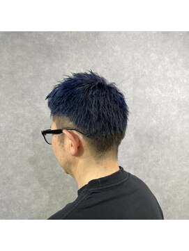 クリーブ 池袋(creeb) アッシュネイビー/メンズ/メンズショート