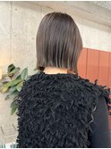 切りっぱなしミニボブ(20代/30代/ベージュ/グレージュ)MI73
