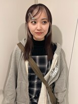 ペレ 梅田(PELE)&nbsp;ホワイトグレージュ/デジタルパーマ/チェリーブラウン