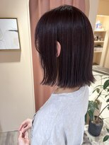 エミュ(emu) 【emu】ぷつっとボブ×ピンクラベンダーカラー