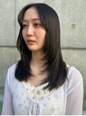韓国風ｘシースルーバングｘエギョモリｘタンバルモリｘレイヤー