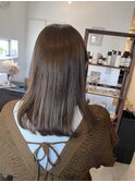シナモンベージュ/ベージュ/白髪ぼかし