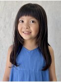 キッズカット☆眉上バング×顔周りレイヤーでお姉さんに