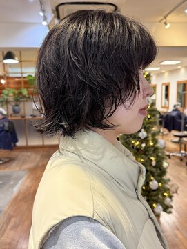 トレンド◎ミニボブニュアンスパーマ