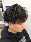  MEN’S HAIR/サーフカール/刈り上げセンターパート/北堀江☆