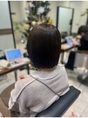 ボブ×切りっぱなしボブ×グレージュカラー【南林間】