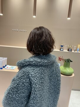 シークカラー(seek color) ショートボブ×ダメージレスパーマ