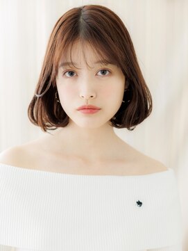 カバーヘア ブリス 大宮西口(COVER HAIR bliss) シースルーバング/小顔ボブ/丸みボブ/チョコレートブラウンe