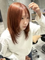 ラミエバイメルト 下北沢(lamie by melt) 花田イメチェンハッシュカットピンクベージュオレンジ下北沢韓国