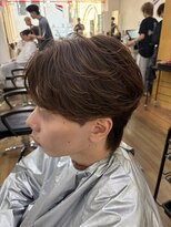 オーシャントーキョー 大阪(OCEAN TOKYO) ワックスなしツーブロックメンズセンターパートニュアンスパーマ