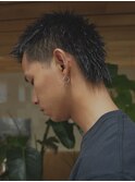バズカットおしゃれボウズフェードカットソフトモヒカン