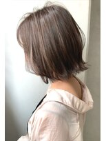 ブラン 梅田(Blanc) 【Blanc/梅田】シアカラー_シアーベージュ_外ハネボブab