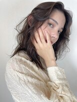 コフィー バイ メルト 吉祥寺(cofy by melt) 【松本咲花】レイヤーミディアムブリーチなしオリーブ韓国前髪